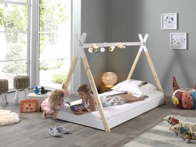 Set TIPI format dintr-un Pat copii (90 x 200 cm) și o SALTEA PAT COPII Basic Cool (90 x 200 x 10 cm).