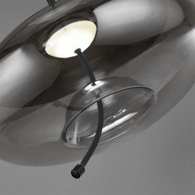 Lustra, Pendul LED design modern minimalist Lisbon fumuriu