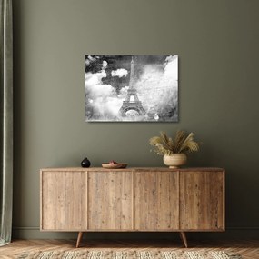 Tablou pe sticlă - Carte poștală de epocă a orașului N⁰3 (70x50 cm)
