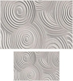 Covorașe de baie gri-deschis 2 buc. 60x100 cm – Foutastic