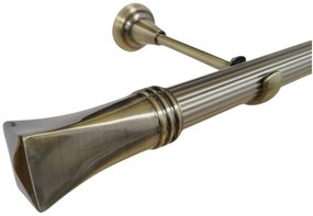 Galerie fara inele MALAGA STRIAT /25 - aur antic (Alege marime: 320 cm)