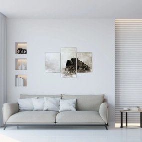 Tablou - Tren în ceață (90x60 cm)