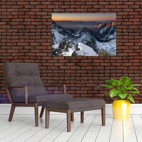 Tablou - Răsărit de soare în munți (90x60 cm)