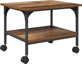 vidaXL Suport pentru imprimantă Lemn Vechi 50 x 40 x 38 cm