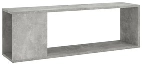 809165 vidaXL Comodă TV, gri beton, 100x24x32 cm, lemn prelucrat