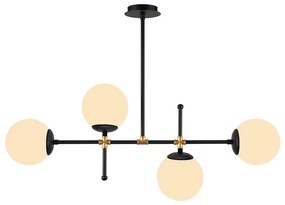 Lustră Squid Lighting Kruva, înălțime 57 cm, negru