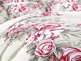 Lenjerie de pat din bumbac LILY ROSE gri Dimensiune lenjerie de pat: 70 x 90 cm | 140 x 200 cm