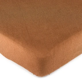 Cearşaf de pat 4Home bumbac jersey, maro, 180 x 200 cm