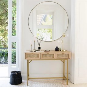 Oglindă de perete Atmosphera ALICE d. 110 cm negru