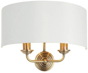 Aplică Endon 98937 HIGHCLERE 2xE14/40W/230V alb/alamă