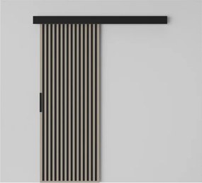Ușă glisantă Perion – 76x1.6x205 cm – Cașmir / Negru