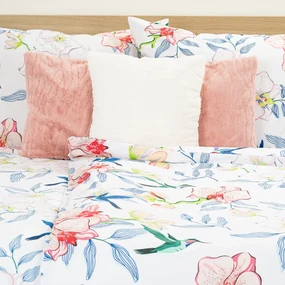 Lenjerie de pat din bumbac 4Home Orchid Paradise, 140 x 220 cm, 70 x 90 cm