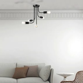 Lustră aplicată TRINITY 5xE27/15W/230V negru