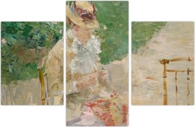 Tablou - Berthe Morisot, Young Woman Knitting, reproducere (90x60 cm)