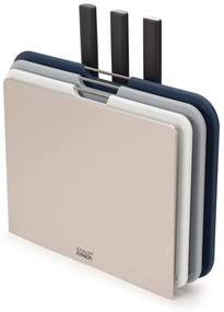 Set 3 tocătoare și cuțite cu suport Joseph Joseph Nest Plus