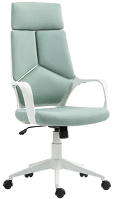 HOMCOM Scaun pentru Birou sau Gaming în Material Textil cu Spătar Înalt Verde | Aosom Romania
