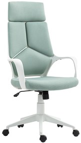 HOMCOM Scaun pentru Birou sau Gaming în Material Textil cu Spătar Înalt Verde | Aosom Romania