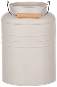 Vază metalică Pail gri-maro, 13 x 18 x 26 cm