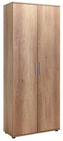 Dulap Multifunctional Adore Porto, 2 usi, 8 rafturi, Alb, 76 x 187 x 36 cm