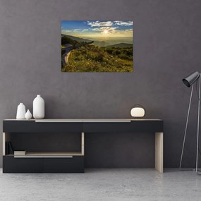 Tablou pe sticlă - Priveliștea (70x50 cm)