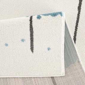 Covor de calitate pentru copii , cu motiv abstract Blue Blot Lăţime: 140 cm | Lungime: 200 cm