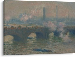 Tablou - Claude Monet, Waterloo Bridge, Gray Day, reproducere (70x50 cm)
