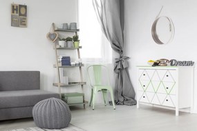 Oglinda rotunda cu rama din MDF/poliuretan alba Ultima, 3,5-7,5cm (L / D) x 49,5cm (W) x 49,5cm (H)