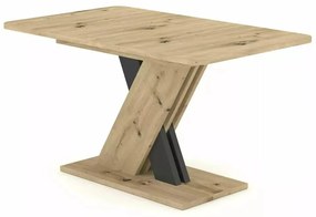 Masa extensibila Exel stejar artizan/antracit L140-180 cm