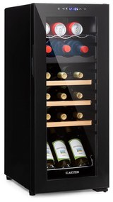 Bovella 18 Duo+, frigider de vin cu două zone, 50l, 18 sticle, ușă de sticlă