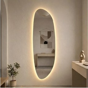 Baltica Design-LED Oglindă cu iluminare integrată STONE FLUID LED/15W/230V 2700K 155x50 cm IP65