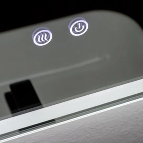 Brilagi - Oglindă de baie BELLA, LED reglabilă, cu iluminare integrată și funcție anti-aburire, LED/19W/230V 60x90 cm IP44