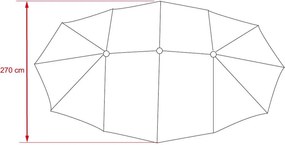 Umbrelă dublă AVENBERG FUGAS - Gri