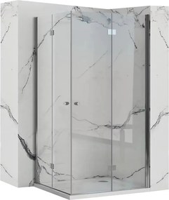 Cabina de dus patrata cu usi plabile Rea Fold N2 modulara 110x110 crom