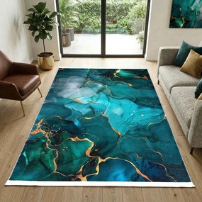 Covor cameră antiderapant, 160x230 cm, Modern Abstract Marmorat
