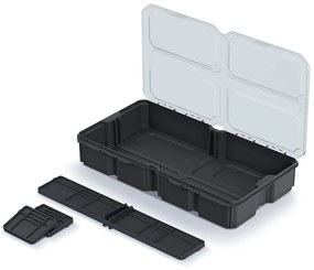 Organizator 28,5 x 15,8 x 5,7 cm, cu compartimentari, negru