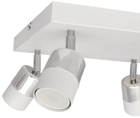 Spot LED TUBSSON 4xGU10/4,8W/230V alb/crom lucios