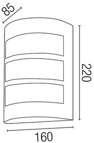 Aplica de perete exterior IP44 Cela-2 72281