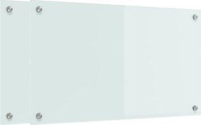 vidaXL Panou de bucătărie 2 pcs Alb 70 x 40 cm sticlă securizată