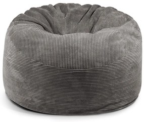 Fotoliu bean bag maro cu tapițerie din catifea reiată Om 110 – SLOWDOWN