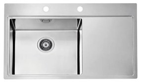 Chiuvetă de bucătărie ALVEUS 1103652 PURE 86x52,5 cm crom