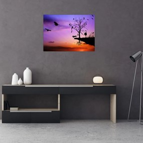 Tablou - Siluetele animalelor (70x50 cm)