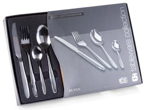 Set tacâmuri din oțel inoxidabil BLACK 24 buc