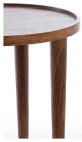Măsuță auxiliară rotundă din lemn masiv de acacia ø 49 cm Qiano – Light &amp; Living
