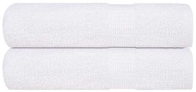 vidaXL Prosoape de duș 2 buc alb 70x140 cm 360 g/m² 100% bumbac