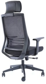 Scaun de birou Claudio 1 + 1 GRATUIT, negru