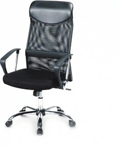 Scaun de birou VIRE, negru, stofa mesh/metal, 61x63x110/120 cm
