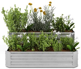 Blumfeldt Ghiveciul High Grow, 2 niveluri, rezistent la intemperii, rezistent la coroziune, robust, 405 L