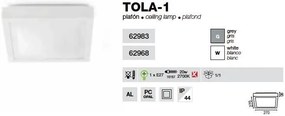 Plafonier de baie IP44 Tola-1 62968