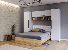 Dulap alb dormitor - 51 cm - Timber