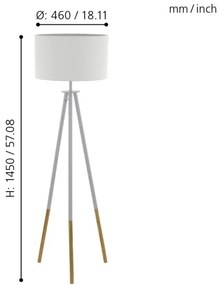 Eglo 49156 - Lampadar BIDFORD 1xE27/60W/230V